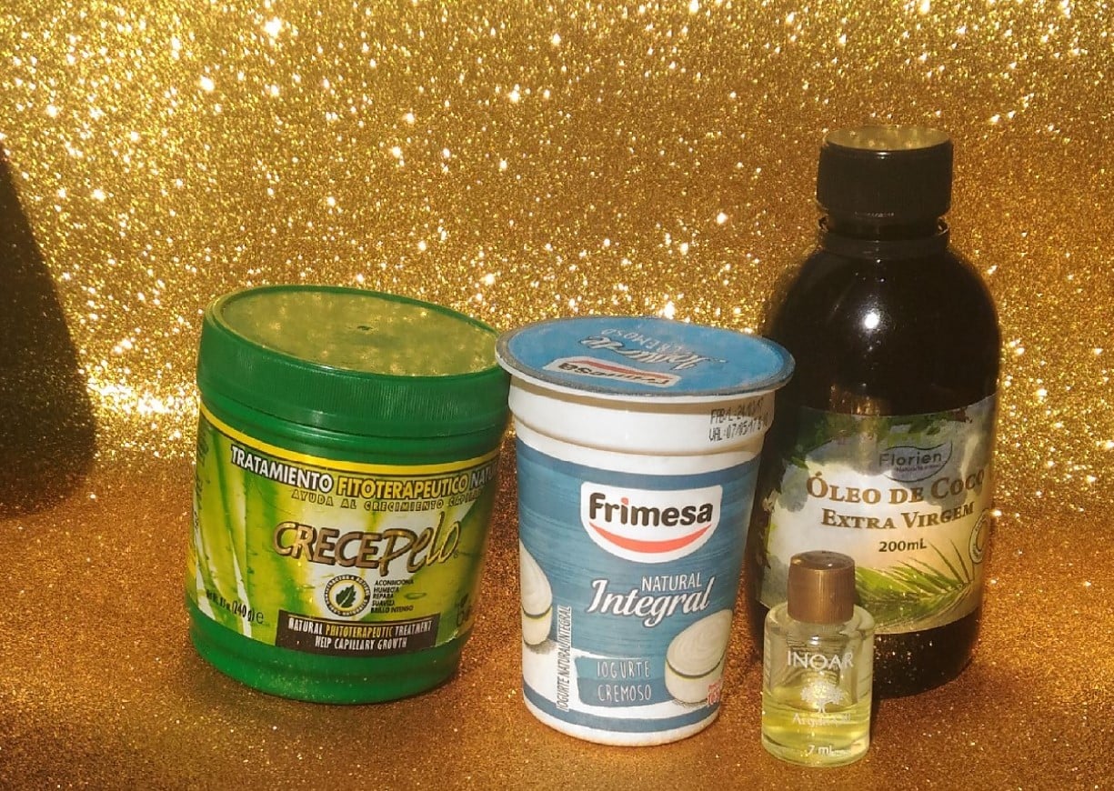 ingredientes para a hidratação caseira com iogurte natural hidratação caseira com iogurte ingredientes - Ta chick