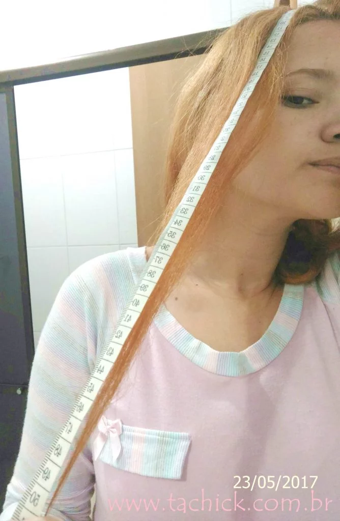 10 Passos para o Projeto Rapunzel Tá Chick 35 Medindo o cabelo projeto rapunzel tachick