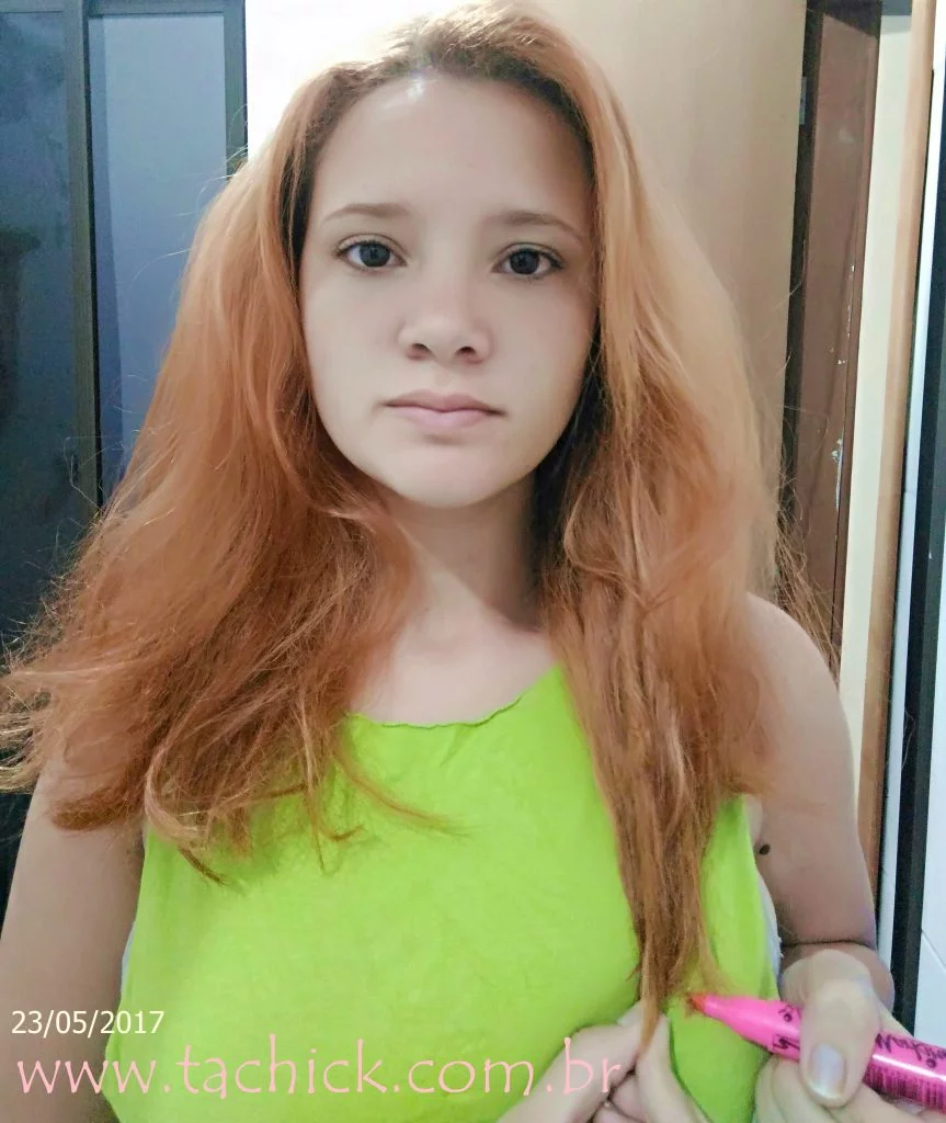 10 Passos para o Projeto Rapunzel Tá Chick 33 Medindo o cabelo projeto rapunzel
