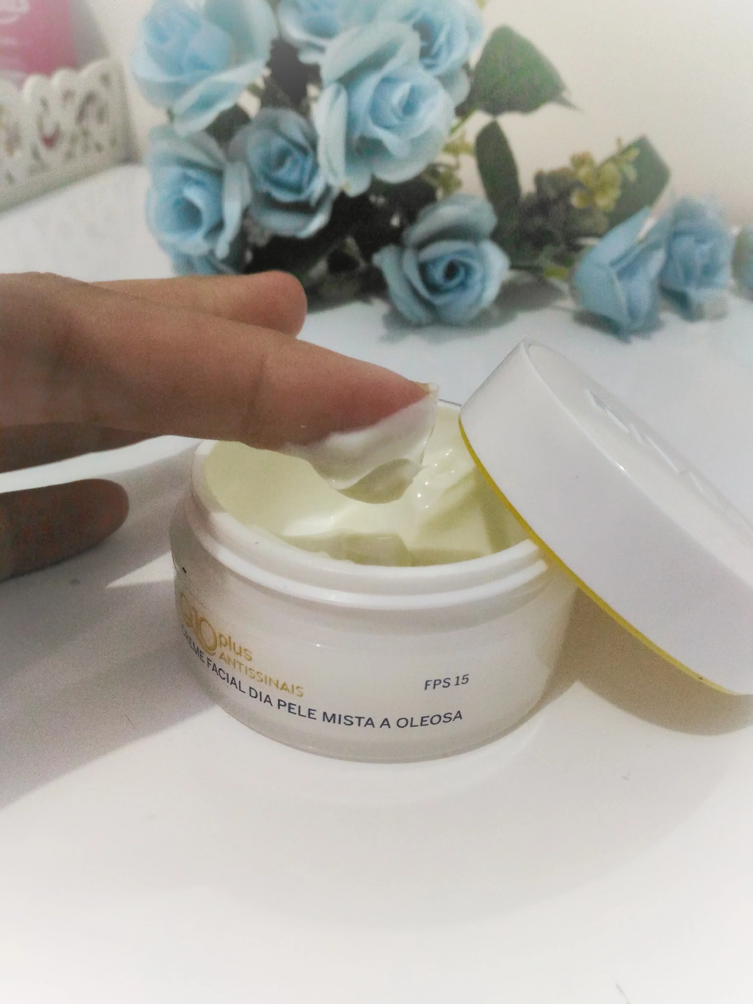 Creme facial nívea Q10 textura Creme facial nívea Q10 textura