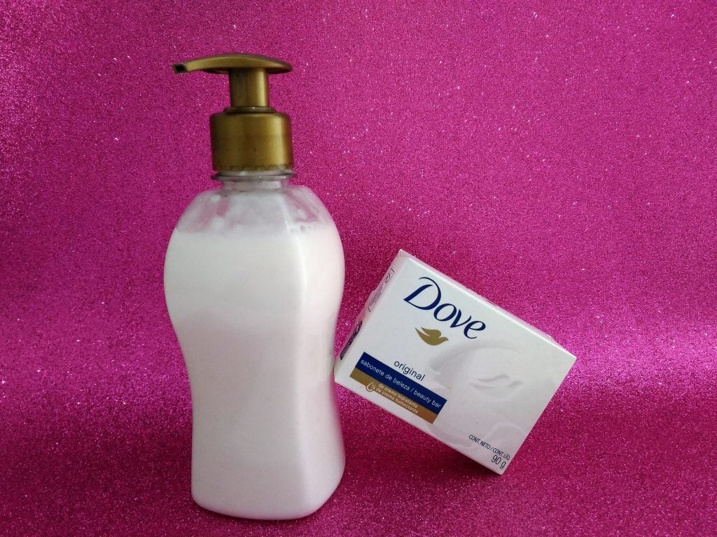 Shampoo de sabonete caseiro com dove Shampoo de Sabonete Caseiro com Dove
