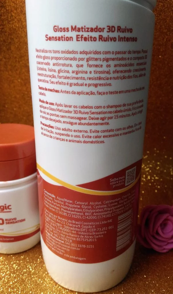 Gloss matizador 3D ruivo sensation Gloss matizador 3D ruivo sensation