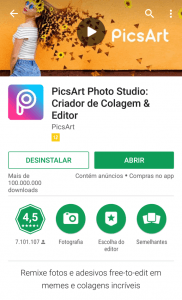Aplicativo PicsArt