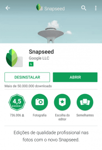 Aplicativo Snapseed