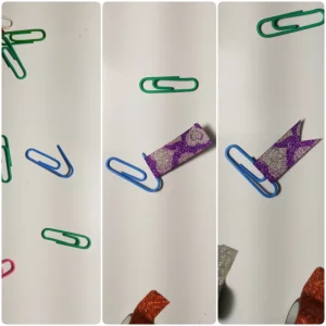 clip de papel com washi tape clip de papel com washi tape