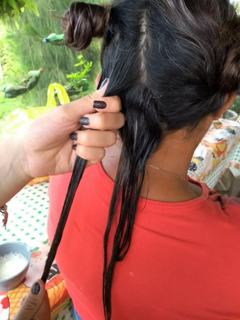 Hidratação com Babosa aplicação Gel da Babosa Hidratação com Babosa