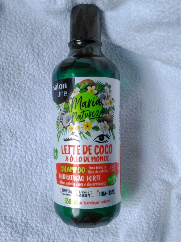 Shampoo Maria Natureza Leite de Coco e Óleo de Monoi da Salon Line Shampoo Maria Natureza leite de coco e óleo Monói da Salon Line